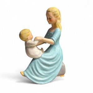 Vintage Goebel figurine "Rock-A-Bye Baby" mother & child figurine Artist Mark